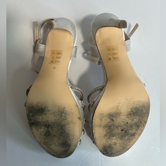 Le Chateau Silver  Studded Strappy Heel - Picture 7 of 8